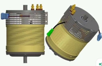 TRACTION MOTOR, AC, 1.5KW, 24V, 73A, 1760 RPM