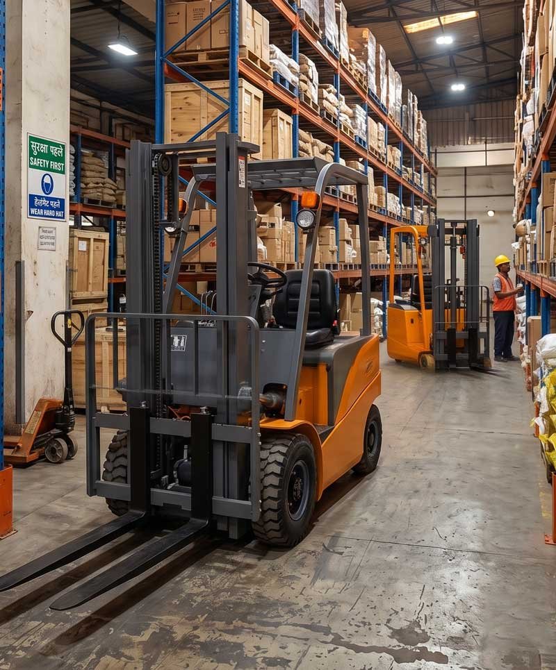 forklift-working-in-a-warehouse